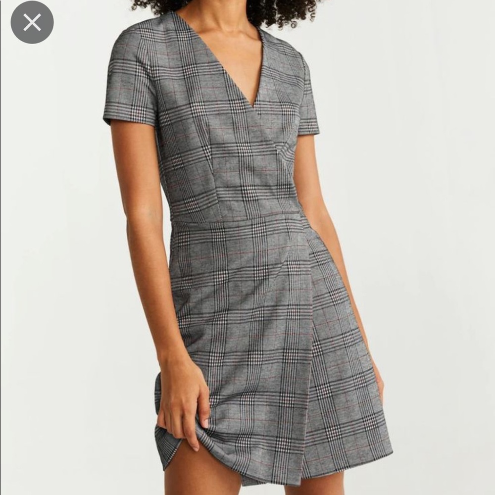 Mango plaid dress